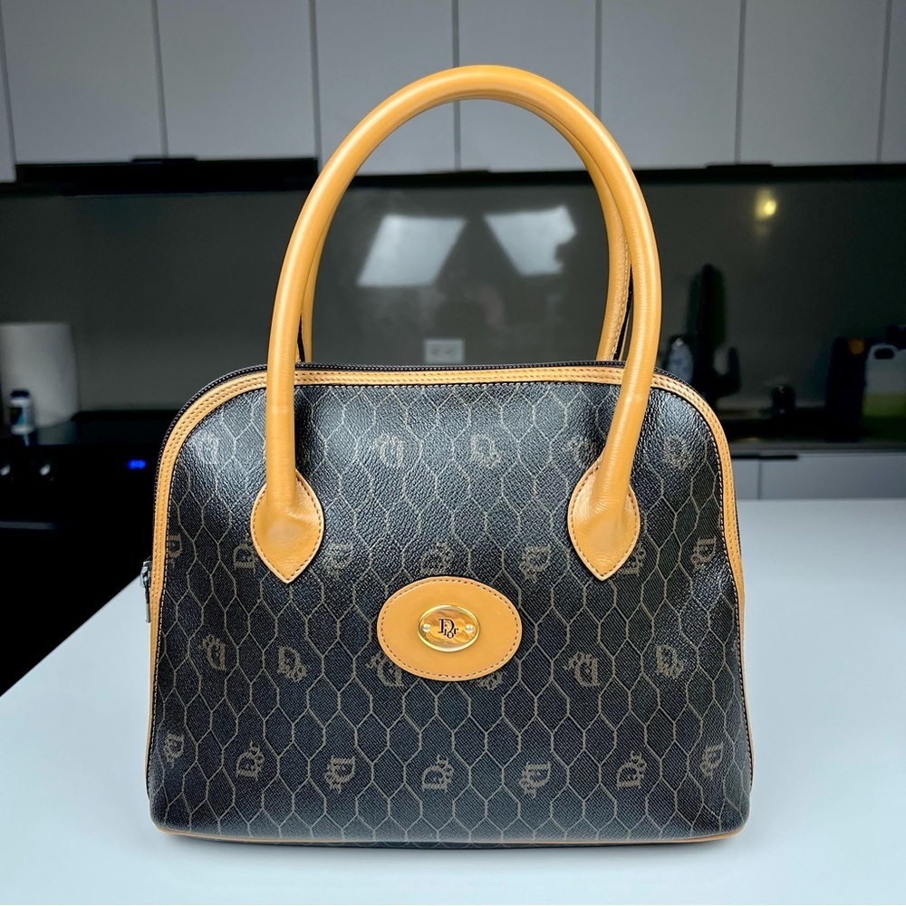 Dior Honeycomb Canvas Handbag